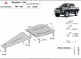 Scut cutie de viteză și diferențial Mitsubishi L 200 4