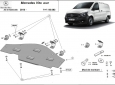 Scut metalic pentru sistemul Stop&Go Mercedes Vito W447, 4x2, 1.6 D 3