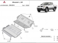 Scut motor și radiator Mitsubishi L 200 3