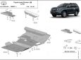 Scut motor din aluminiu Toyota Land Cruiser 150 3