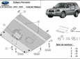 Scut motor din aluminiu Subaru Forester 2 3