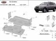 Scut motor și radiator Kia Sorento 2