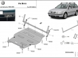 Scut motor din aluminiu Volkswagen Bora 2