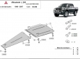 Scut cutie de viteză și diferențial Mitsubishi L 200 2