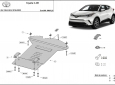 Scut antifurt din aluminiu pentru catalizator Toyota C-HR 2
