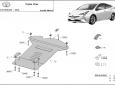 Scut antifurt din aluminiu pentru catalizator Toyota Prius 2