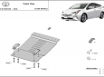Scut antifurt din aluminiu pentru catalizator Toyota Prius 2