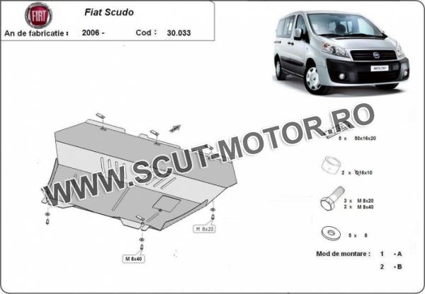 Scut motor și cutie de viteză Fiat Scudo 3