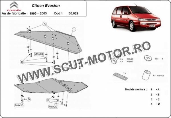 Scut motor Citroen Evasion 3