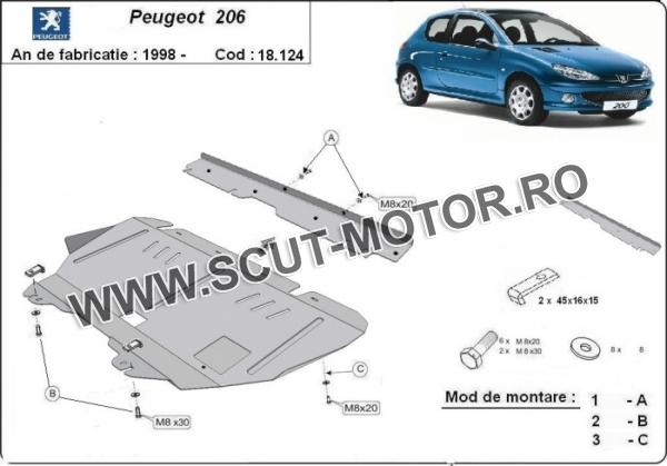 Scut motor Peugeot 206 3