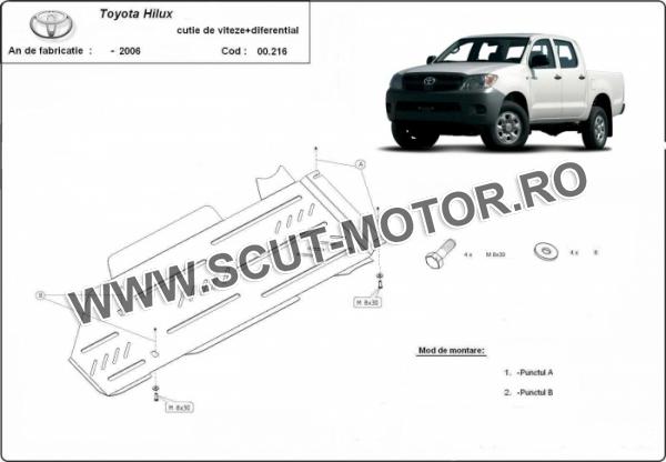 Scut cutie de viteză și radiator Toyota Hilux 3