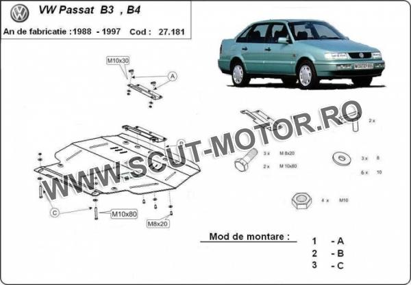 Scut motor Volkswagen Passat - B3, B4 - Diesel 3
