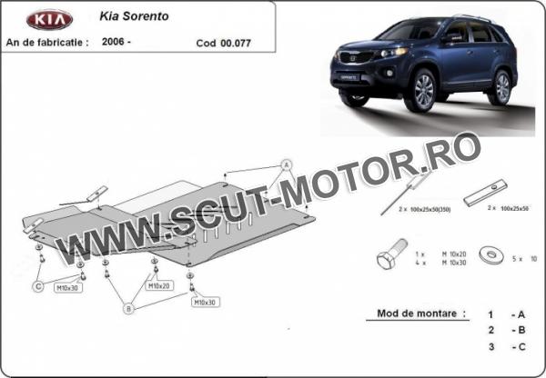 Scut cutie de viteză și reductor Kia Sorento 3