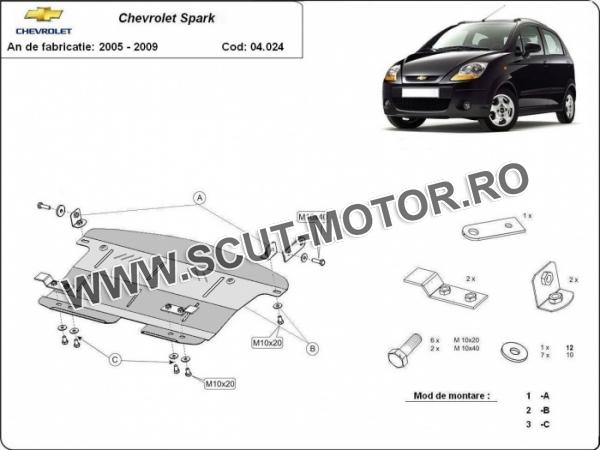 Scut motor Chevrolet Spark 3