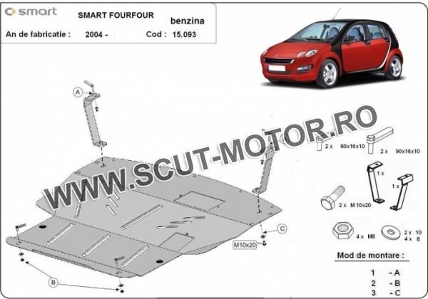 Scut motor și cutie de viteză Smart FourFour benzină 3