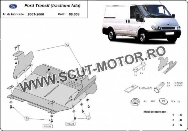 Scut motor și cutie de viteză Ford Transit - tracțiunea față 3