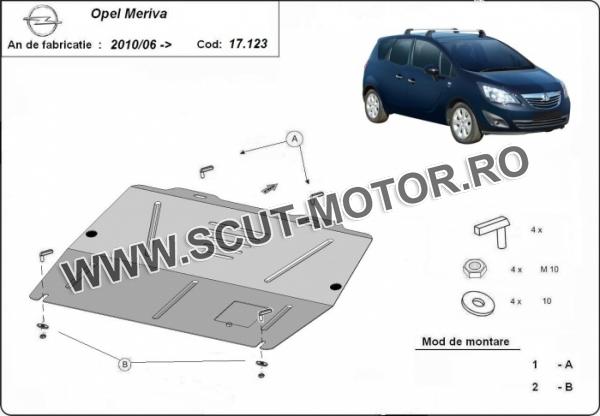 Scut motor Opel Meriva B 3