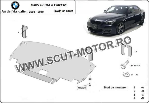 Scut motor BMW Seria 5 E60/E61 cu bară M 3