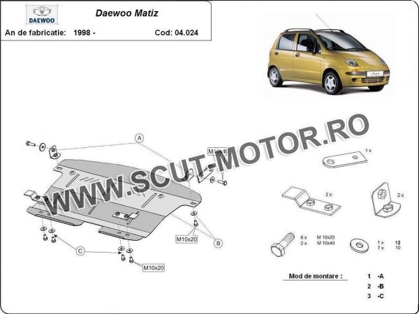 Scut motor Daewoo Matiz 3