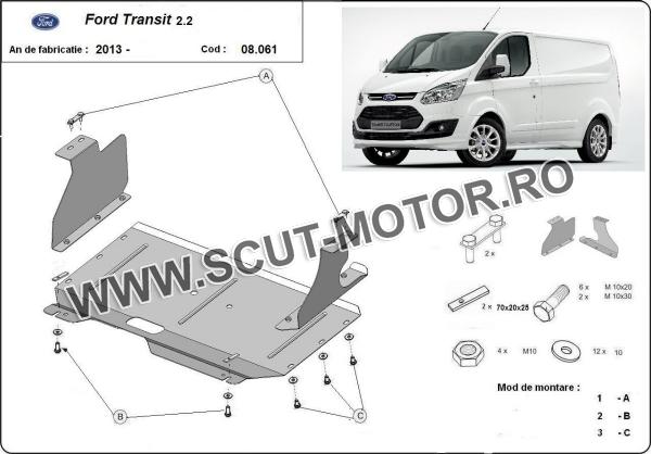 Scut motor și cutie de viteză Ford Transit Custom 3