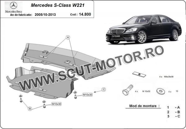 Scut motor Mercedes S-Class W221 - 4x2 3