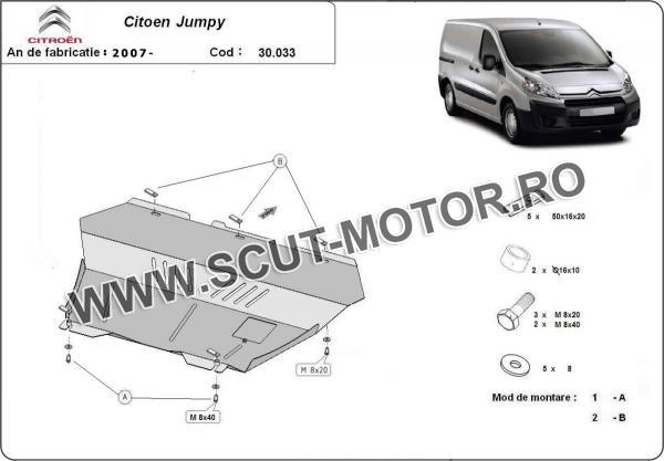 Scut motor și cutie de viteză Citroen Jumpy 3