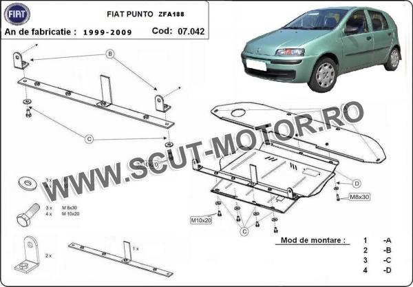 Scut motor Fiat Punto 3