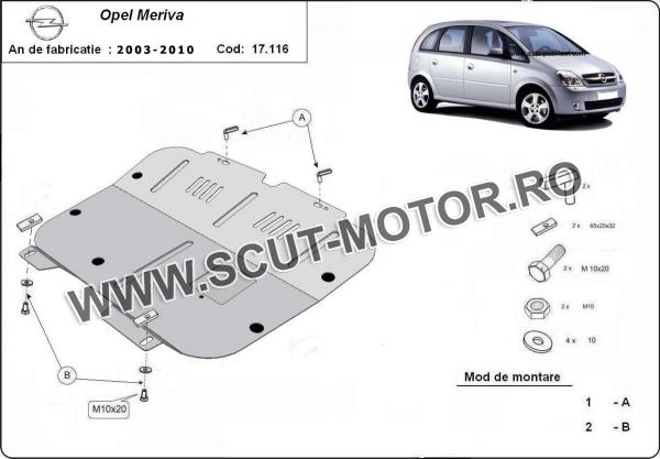 Scut motor Opel Meriva A 3