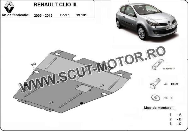 Scut motor și cutie de viteză Renault Clio 3 3