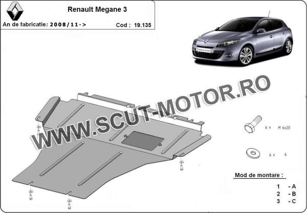 Scut motor și cutie de viteză Renault Megane 3 3