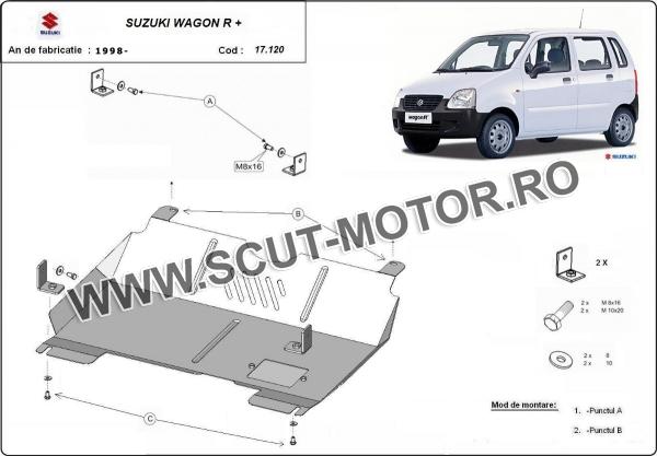Scut motor și cutie de viteză Suzuki Wagon R+ 3