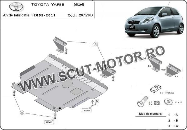 Scut motor Toyota Yaris - diesel 3