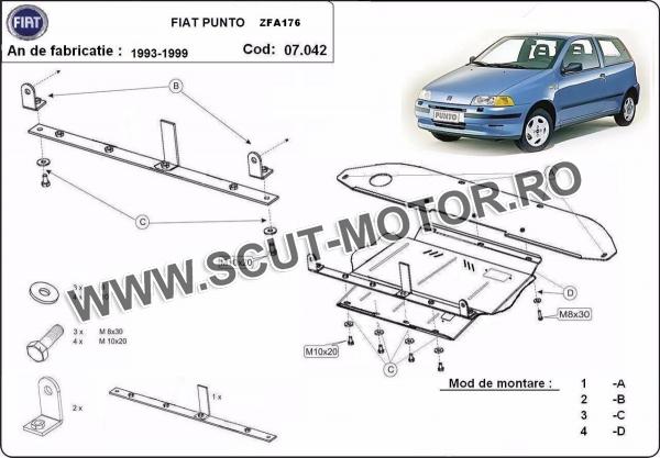 Scut motor Fiat Punto 3