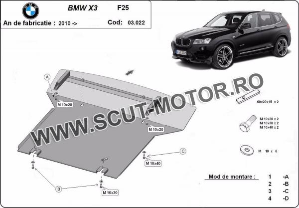 Scut motor BMW X3 - F25 3