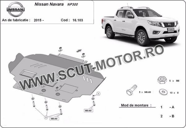Scut motor Nissan Navara NP300 după 2015 3
