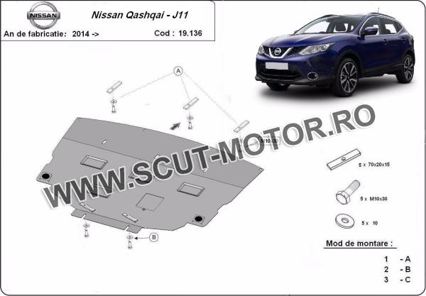 Scut Motor Metalic Nissan Qashqai J11 3