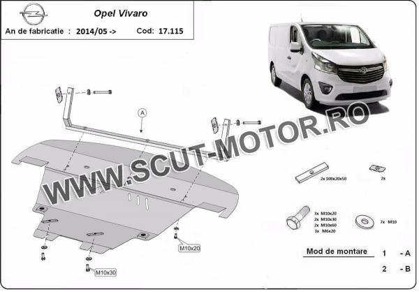 Scut Motor Opel Vivaro  3