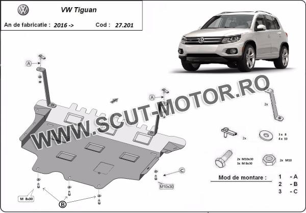 Scut Motor  Volkswagen Tiguan dupa 2016 3
