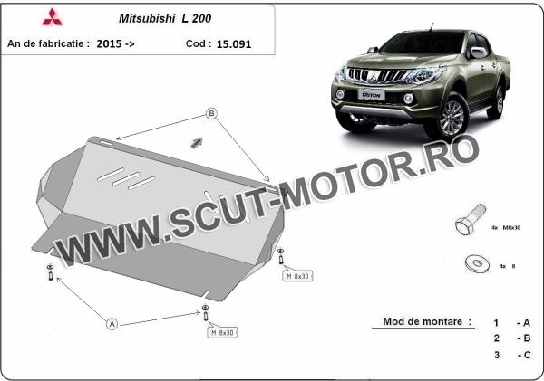 Scut radiator Mitsubishi L200 3