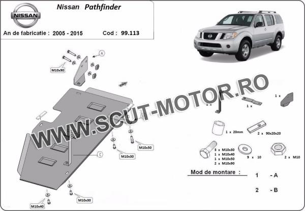 Scut rezervor Nissan Pathfinder D40 3