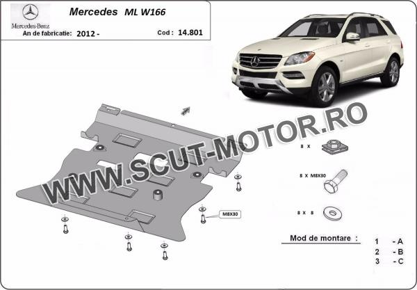 Scut motor Mercedes ML W166 3
