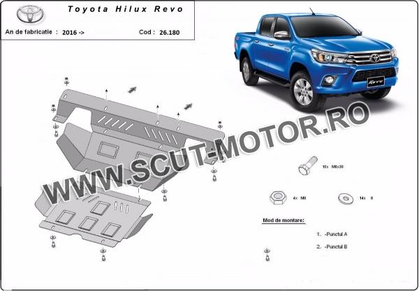 Scut motor și radiator Toyota Hilux Revo 3