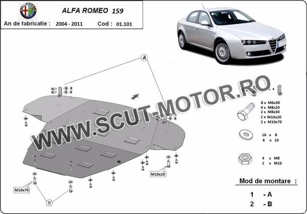 Scut motor Alfa Romeo 159 4