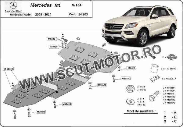Scut Motor Mercedes ML W164 3
