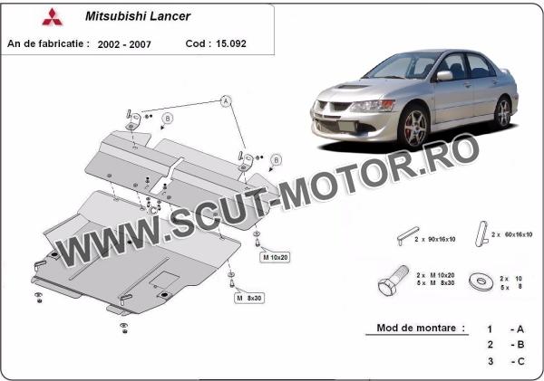 Scut motor și cutie de viteză Mitsubishi Lancer 3