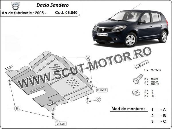Scut motor Dacia Sandero 3