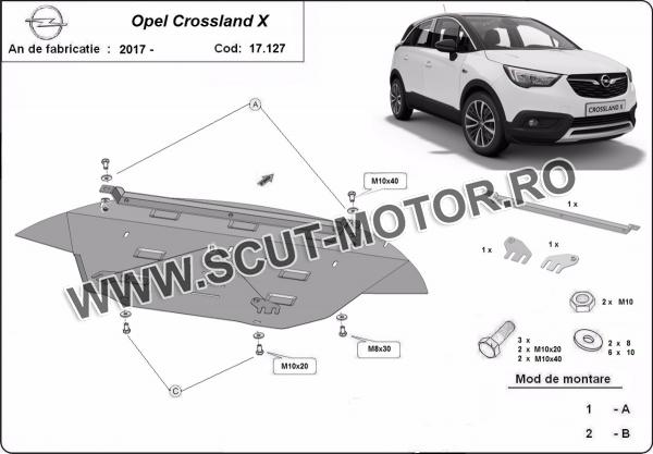 Scut motor Opel Crossland X 3