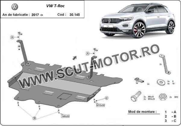 Scut motor Volkswagen T-Roc - cutie de viteză manuală 3