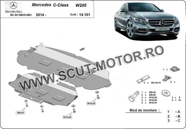 Scut motor  Mercedes C-Class W205 3