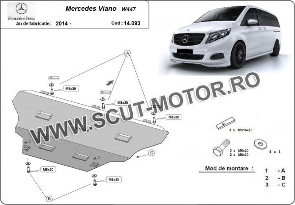 Scut motor Mercedes Viano W447, 4x2, 1.6 D 3